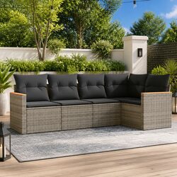 Specifications of 5-Piece Garden Sofa Set in Grey