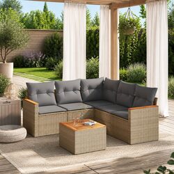 6 Piece Garden Sofa Set Specifications and Features