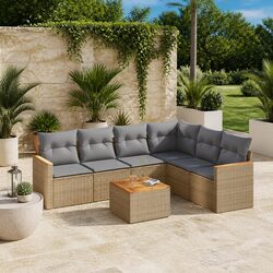 Detailed Specifications of 7-Piece Outdoor Sofa Set