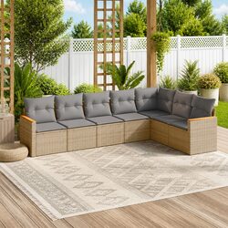 Specifications of the 7-Piece Garden Sofa Set