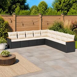 9 Piece Garden Sofa Set with Cushions – Specifications Detailed