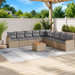 Specifications of 10 Piece Modular Garden Sofa Set