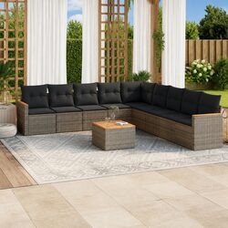 10-Piece Outdoor Sofa Set: Dimensions & Material Overview
