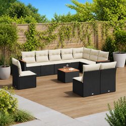 Specifications for 11-Piece Garden Sofa Set with Cushions