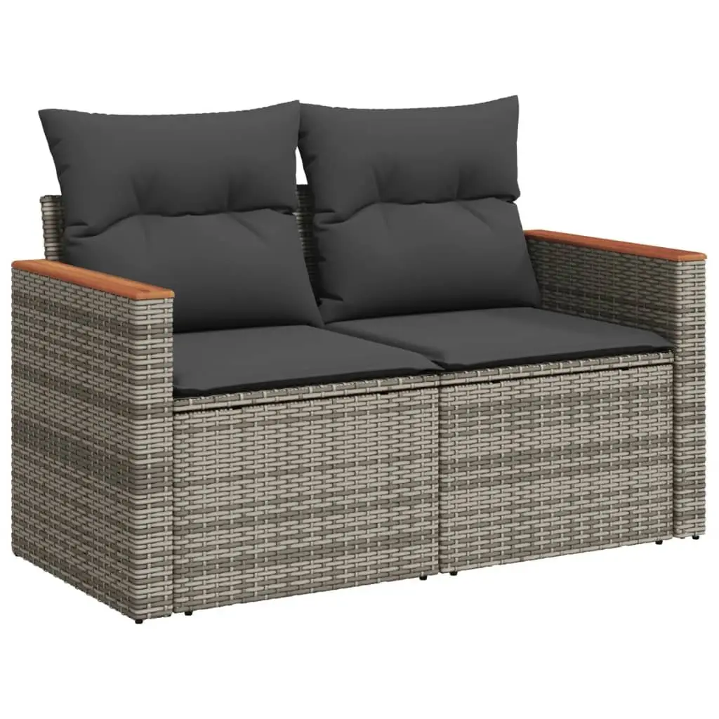 Garden Sofa Set 11 Piece Outdoor Furniture Patio Seating Grey Cushions Modular