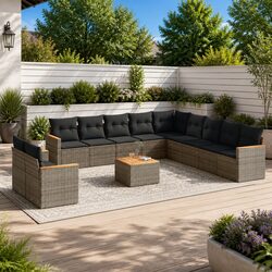 Specifications of the 12-Piece Garden Sofa Set in Grey