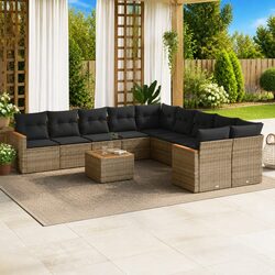 Specification-Focused 11 Piece Outdoor Garden Sofa Set