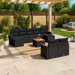 Specifications of the 10-Piece Modular Garden Sofa Set
