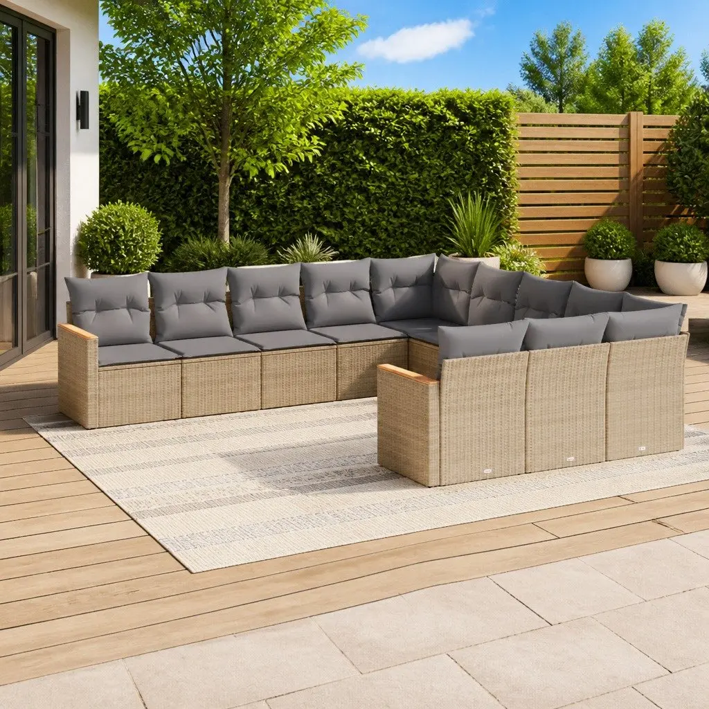 11-Piece Modular Garden Sofa Set