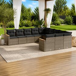 Specifications of 11 Piece Modular Outdoor Sofa Set in Grey