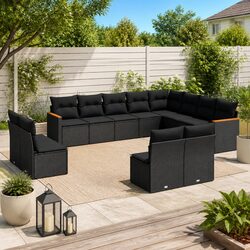 Factual 12 Piece Outdoor Garden Sofa Set Details