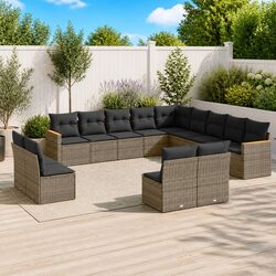 Specs of 13-Piece Outdoor Garden Sofa Set in Grey