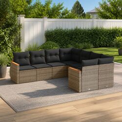 Specifications of 8 Piece Garden Sofa Set in Grey