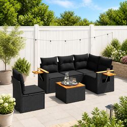 Specifications for 6 Piece Garden Sofa Set: Dimensions and Materials