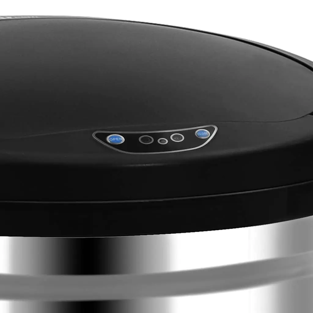 Automatic Sensor Dustbin 30L Silver Stainless Steel Waste Bin Trash Can