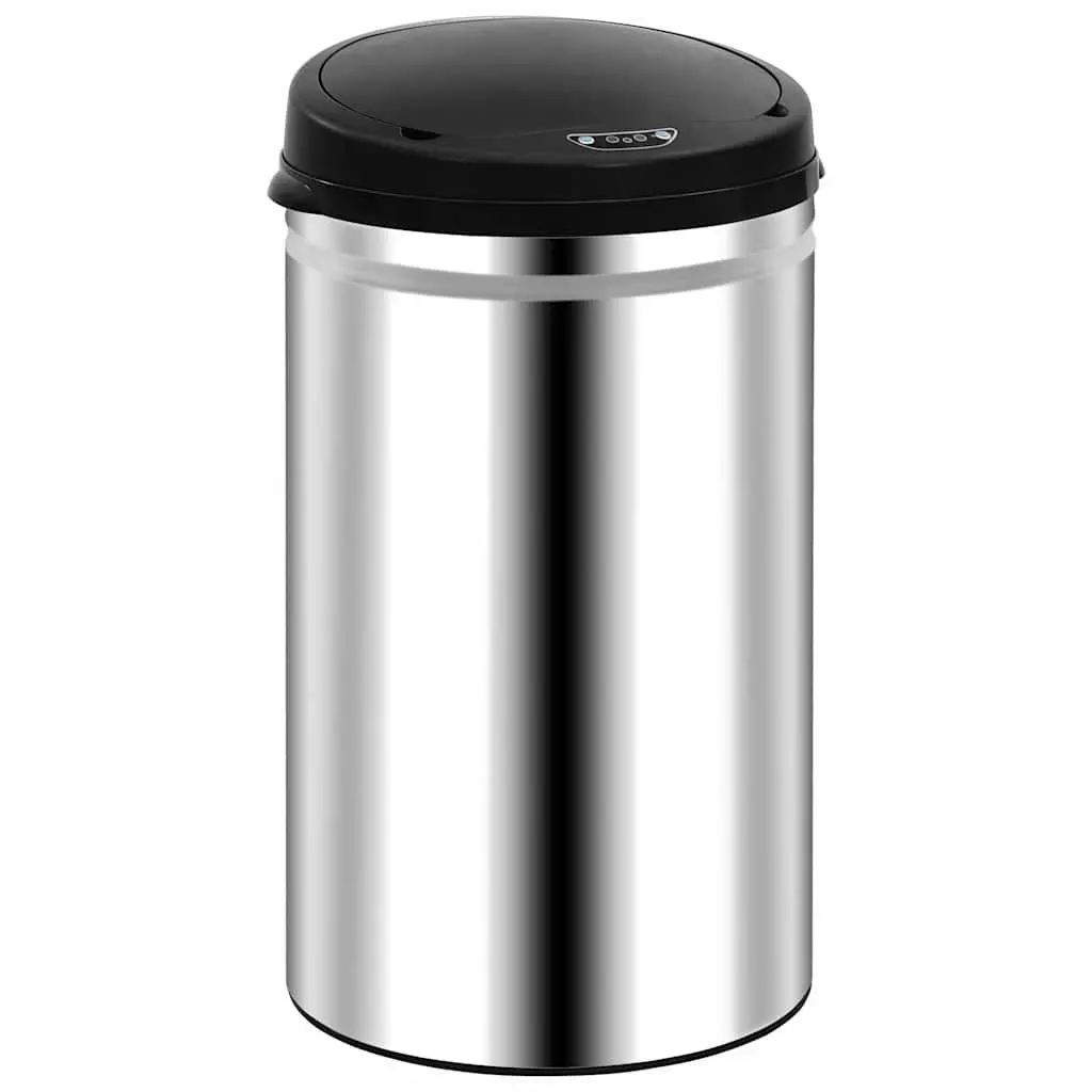 40L Silver Automatic Sensor Bin