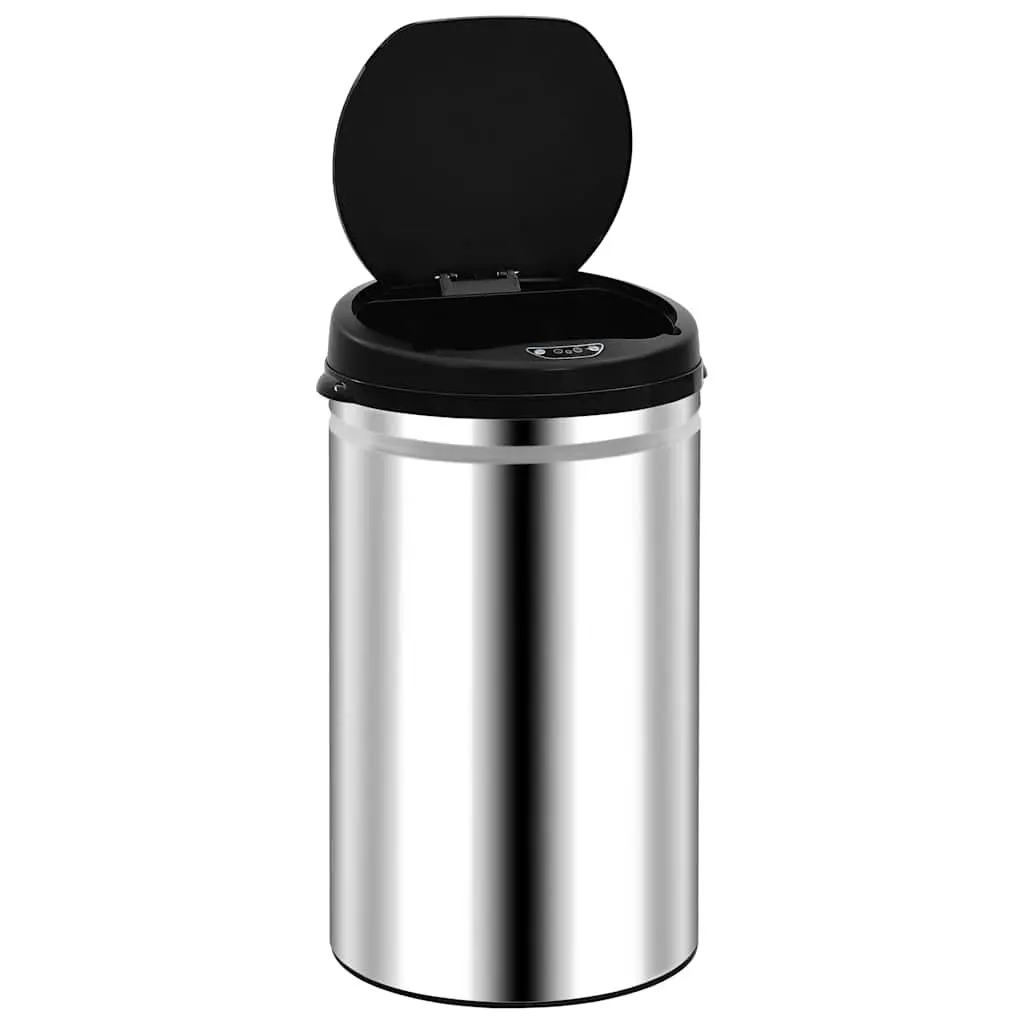 40L Silver Automatic Sensor Bin