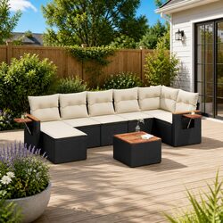 8-Piece Outdoor Garden Sofa Set: Specs and Features