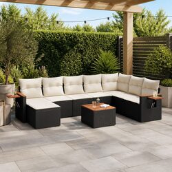 Specifications of 9-Piece Outdoor Sofa Set with Cushions