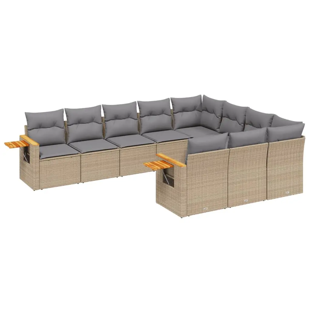 10 Piece Garden Sofa Set Outdoor Patio Furniture Beige