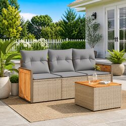 Detailed Specifications of the 4 Piece Garden Sofa Set