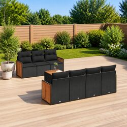 8 Piece Outdoor Garden Sofa Set - Specifications Inside