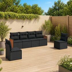 Specifications of 6 Piece Garden Sofa Set with Cushions