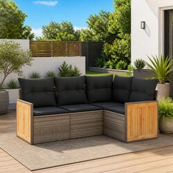 4 Piece Outdoor Sofa Set: Dimensions, Materials, and Features