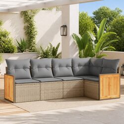 Specifications of 5 Piece Garden Sofa Set with Cushions