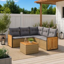 Specifications of the 6 Piece Garden Sofa Set in Beige