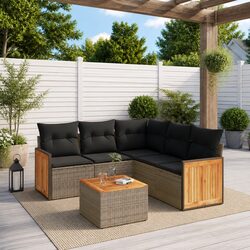 Garden Sofa Set Specifications: 6 Pieces of Quality Design
