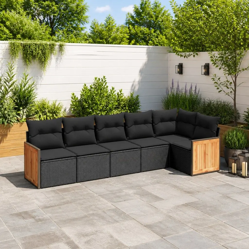 6 Piece Patio Sectional Sofa Set