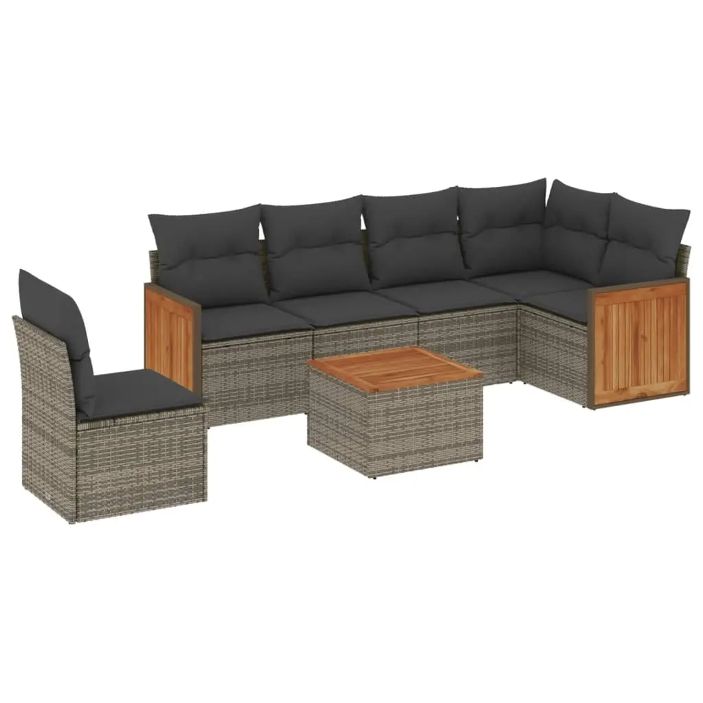 7 Piece Modular Garden Sofa Set with Removable Covers
