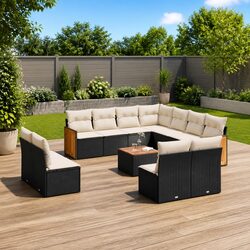 Garden Sofa Set: 12-Piece Modular Outdoor Furniture