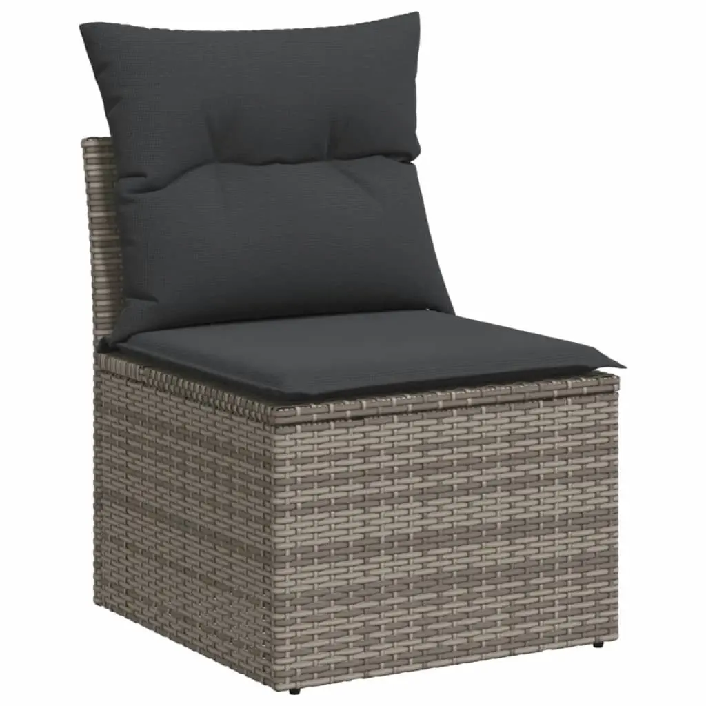 10-Piece Grey Garden Sofa Set