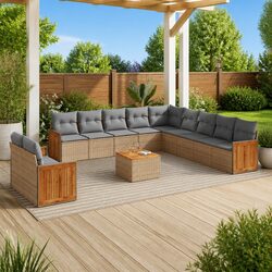 Garden Sofa Set - 12 Pieces of Modular Outdoor Furniture