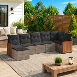 Specifications for the 7 Piece Garden Sofa Set in Grey