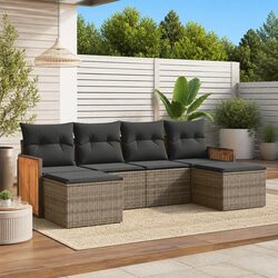 Specifications of 6-Piece Grey Modular Sofa Set