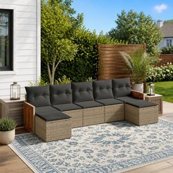 Specifications of the Grey 7-Piece Garden Sofa Set