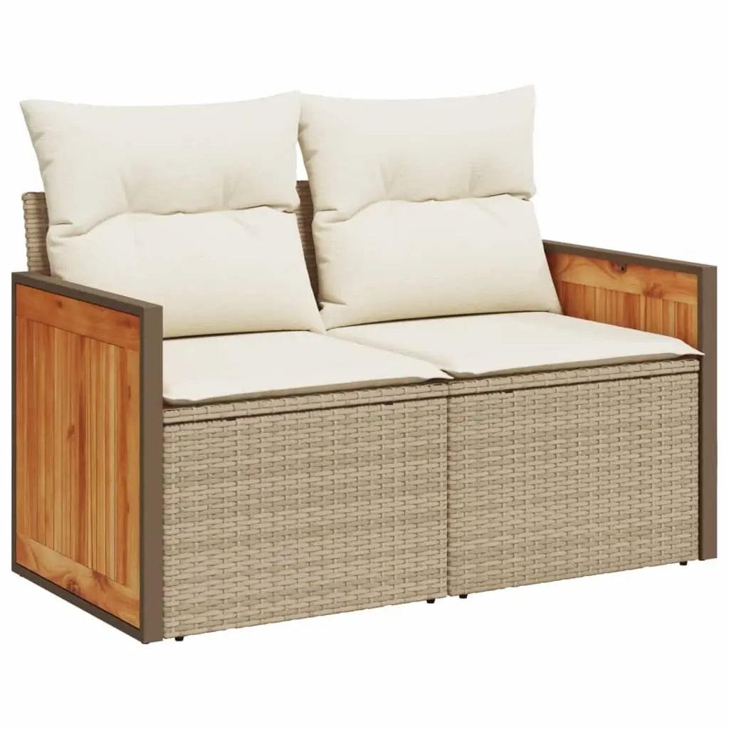 9 Piece Grey Rattan Garden Sofa Set