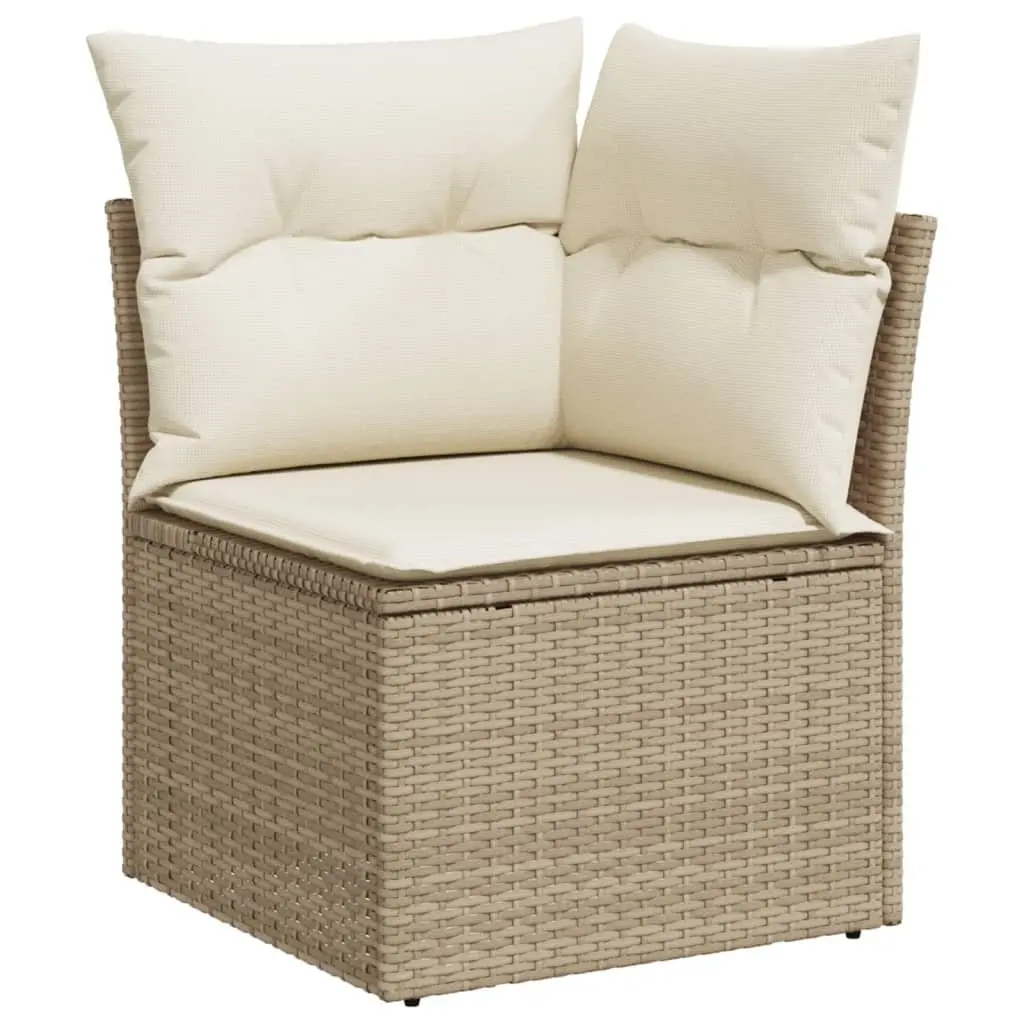 9 Piece Grey Rattan Garden Sofa Set