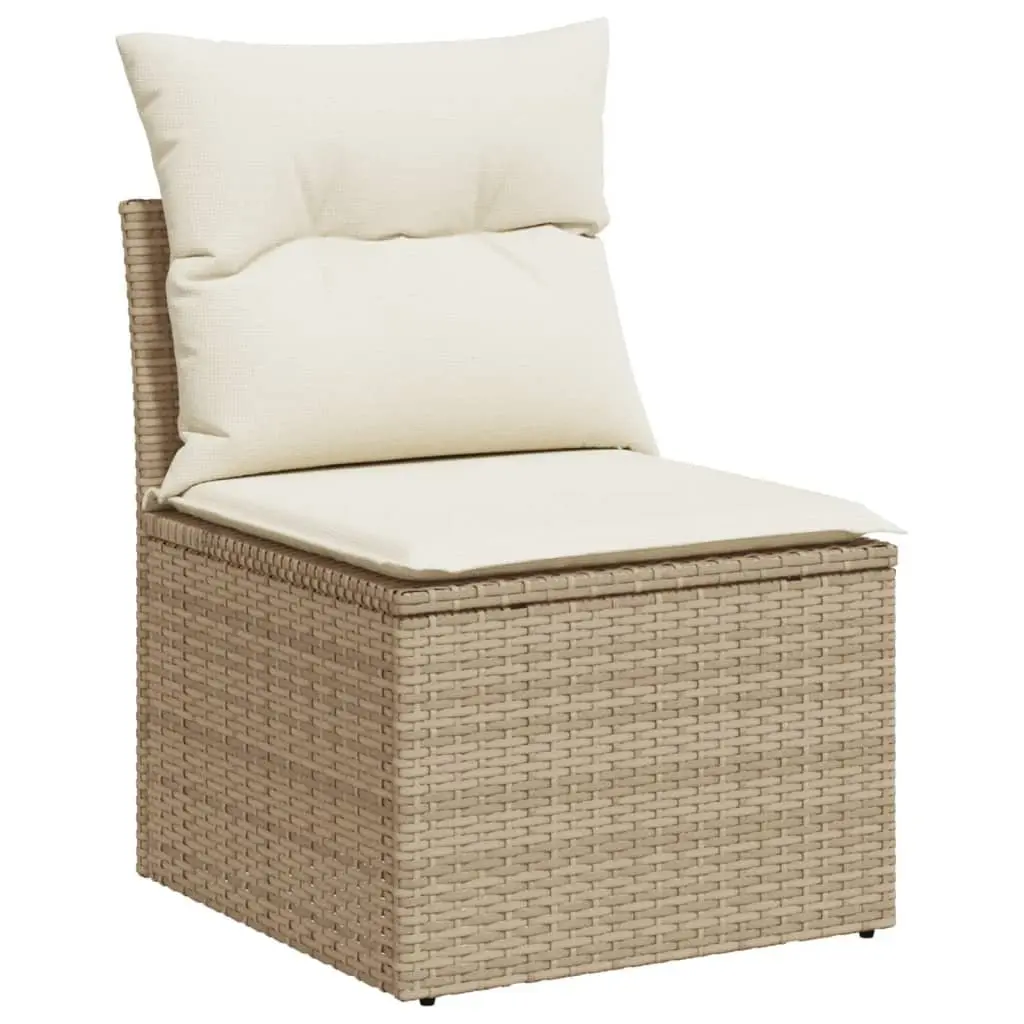 9 Piece Grey Rattan Garden Sofa Set