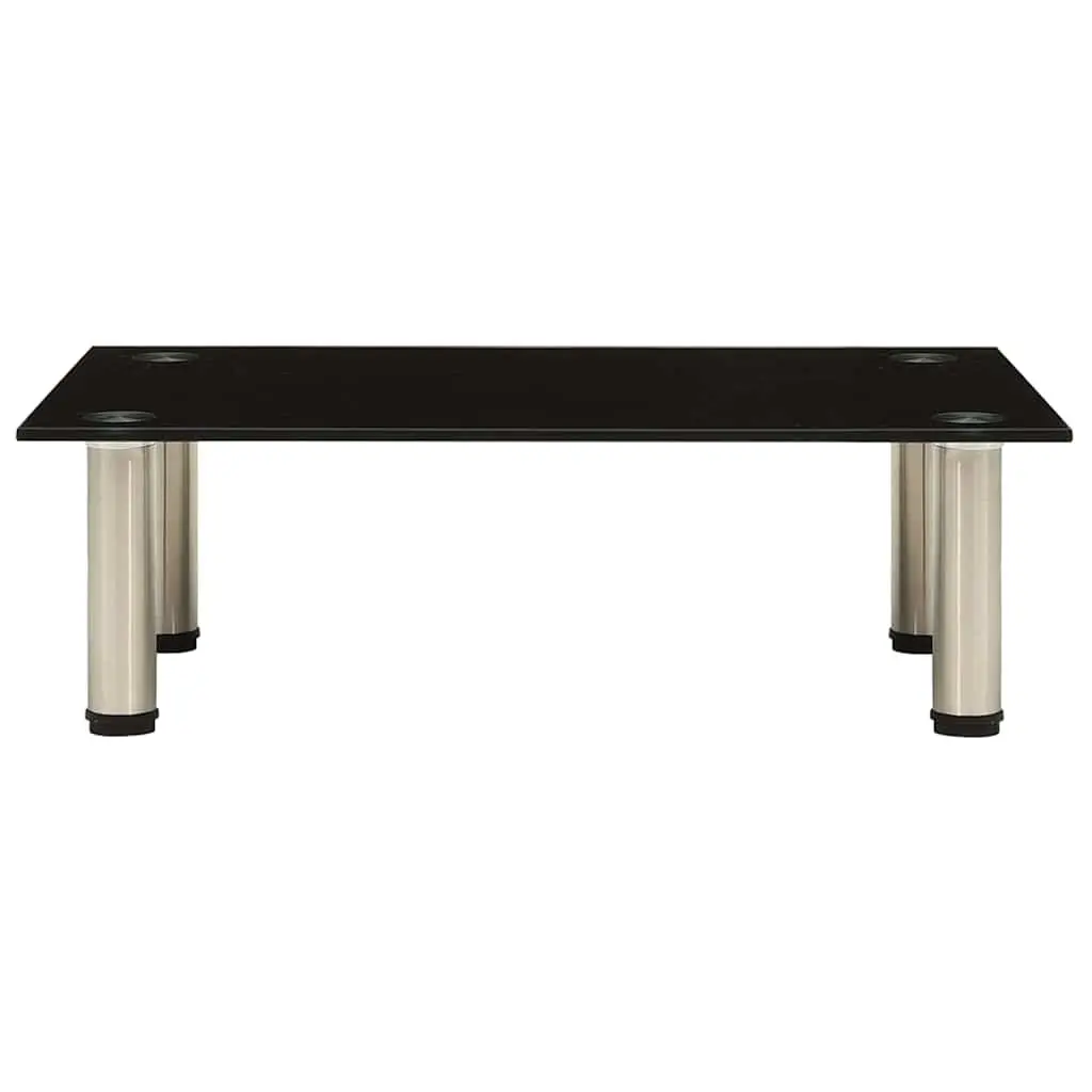 Black Tempered Glass TV Stand