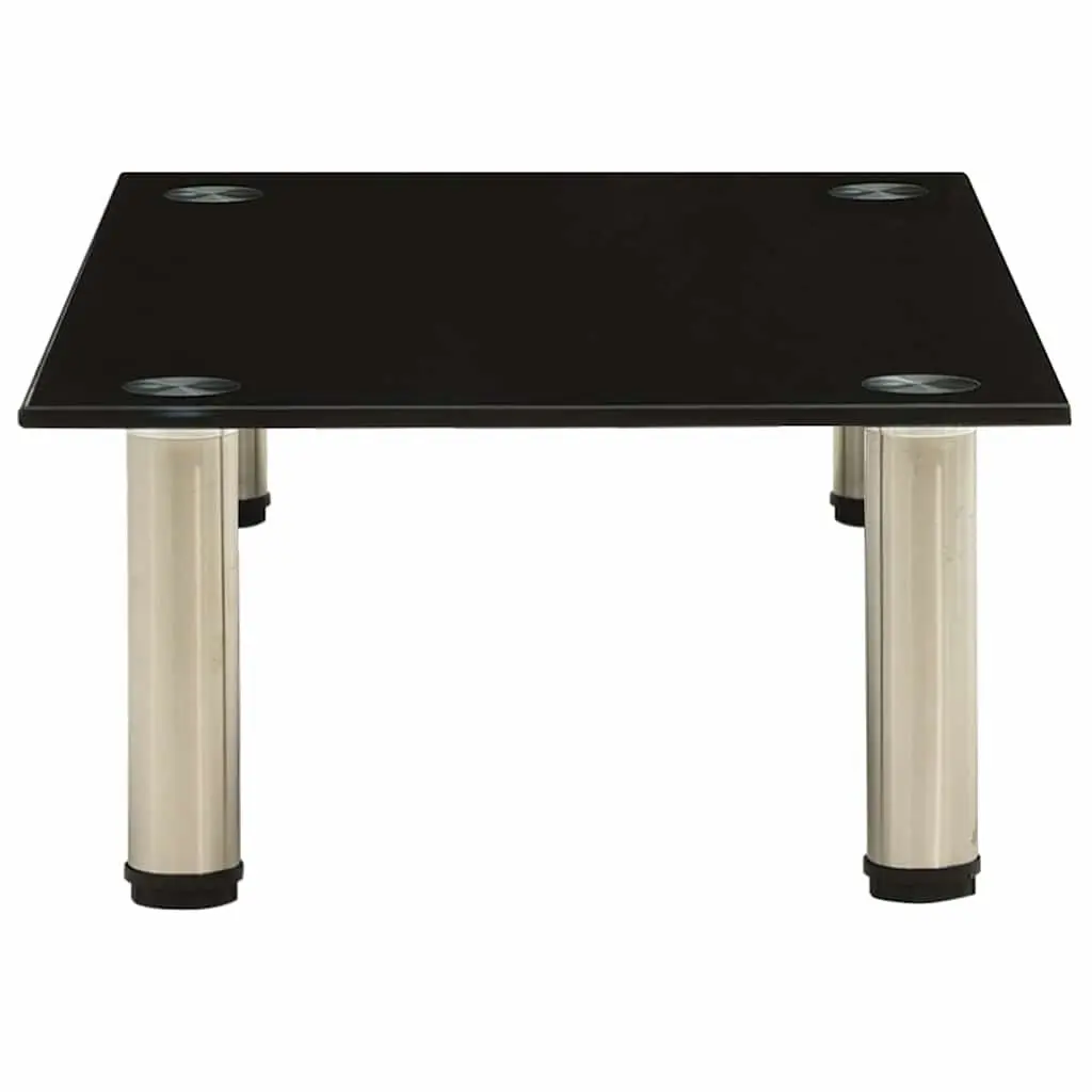 Black Tempered Glass TV Stand