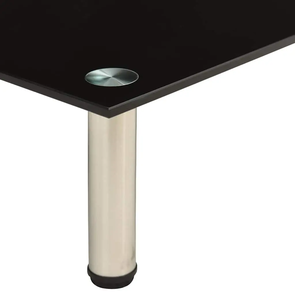 Black Tempered Glass TV Stand