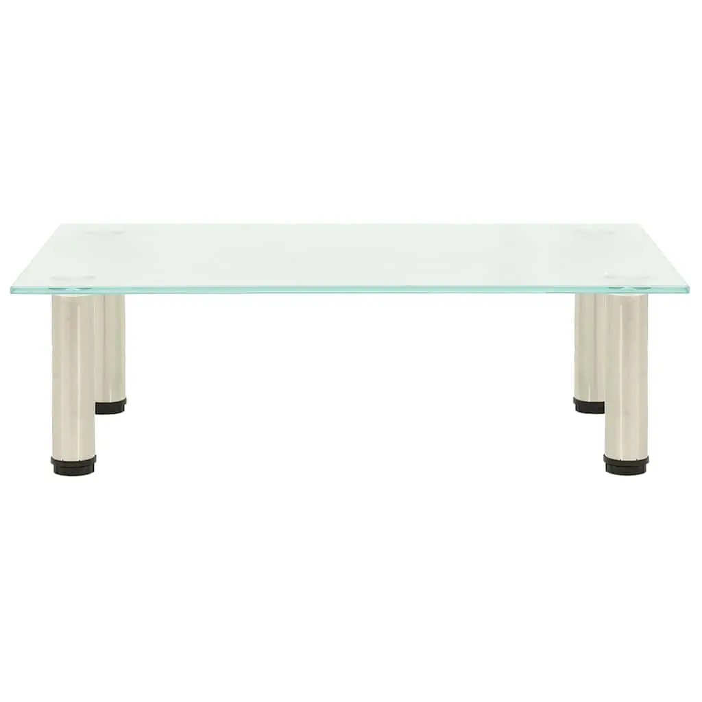 Tempered Glass TV Stand Living Room Bedroom Media Console Table 60 x 35 x 17 cm