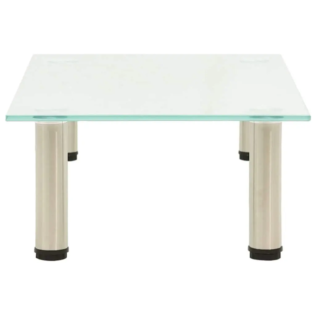 Tempered Glass TV Stand Living Room Bedroom Media Console Table 60 x 35 x 17 cm