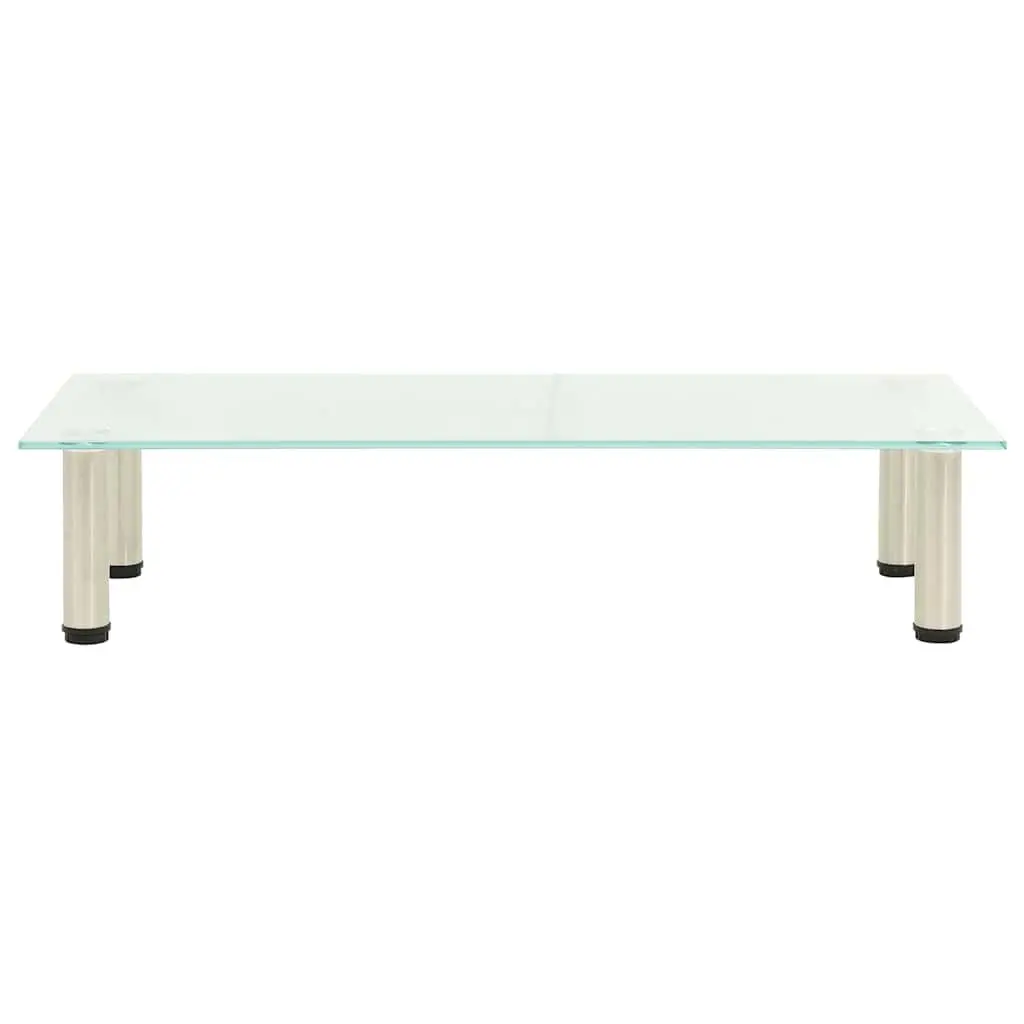 Tempered Glass TV Stand Living Room Bedroom Media Console Table 80 x 35 x 17 cm