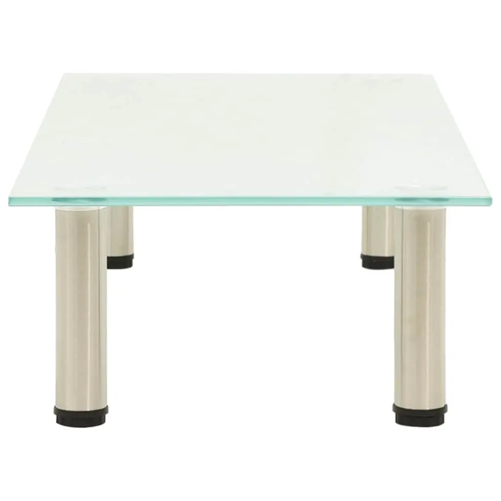 Tempered Glass TV Stand Living Room Bedroom Media Console Table 80 x 35 x 17 cm