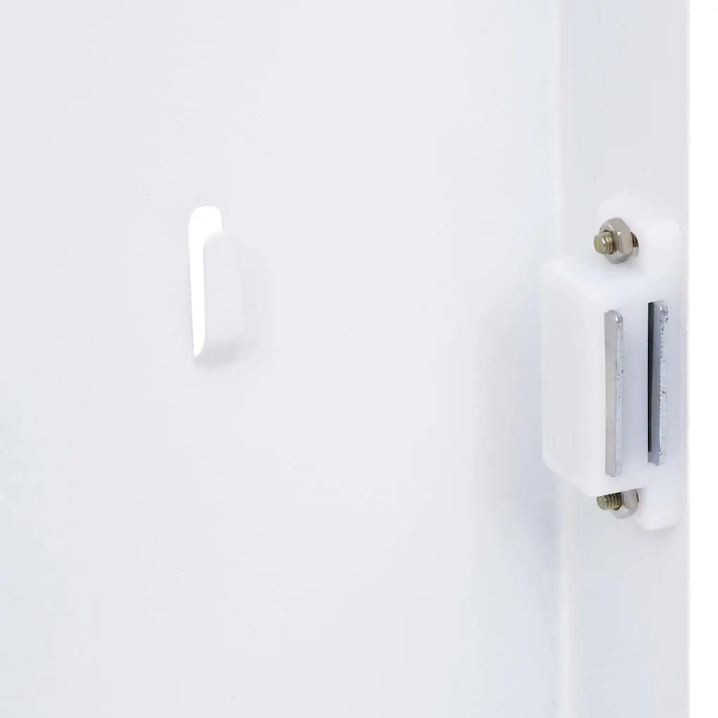 Key Box Wall Mount White Magnetic Board 35x35cm Home Office Storage Organizer